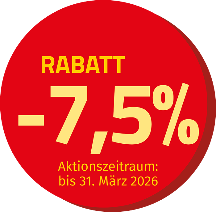7,5% Rabatt