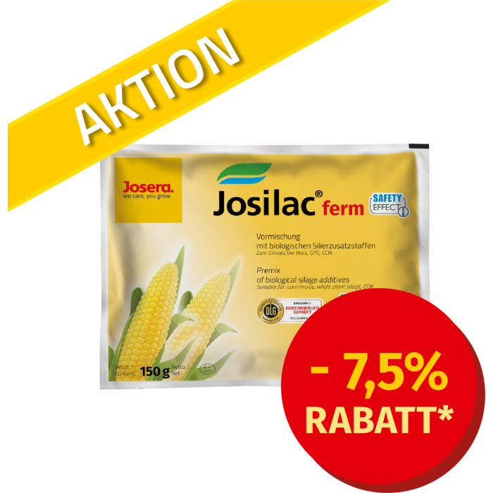 Josilac ferm 7,5% Rabatt bis 15. August 2026