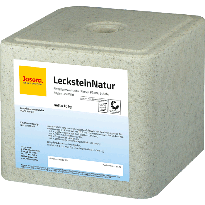 Leckstein natur für Rinder, Pferde, Schafe, Ziegen und Wild Leckstein natur für Rinder, Pferde, Schafe, Ziegen und Wild