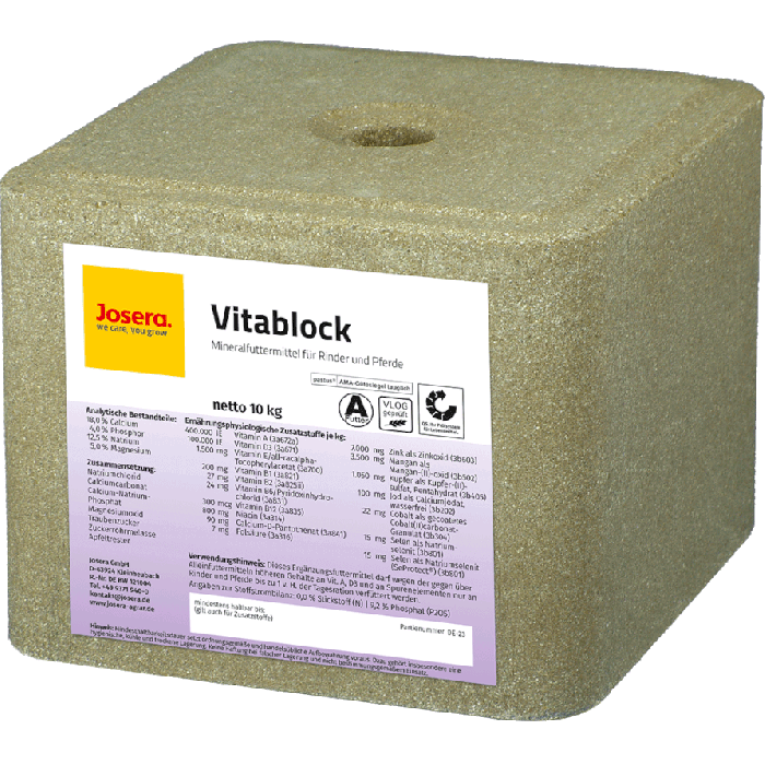 Vitablock Leckstein für Rinder und Pferde Vitablock Leckstein für Rinder und Pferde